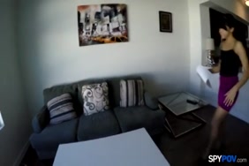 Porno de la merde dans sa petite culotte